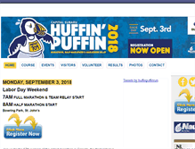 Tablet Screenshot of huffinpuffinmarathon.com